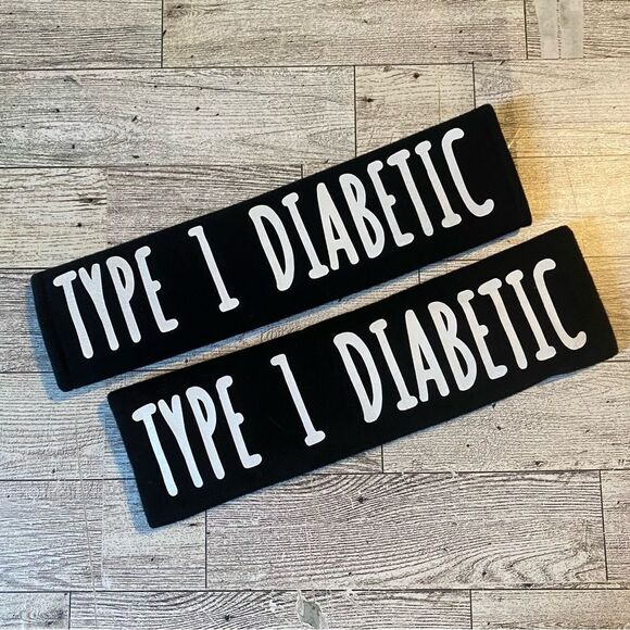 Custom, Medical Alert, Red & Black, Seat Beat Strap Cover, 2Pack, NEW - Picture 5 of 13